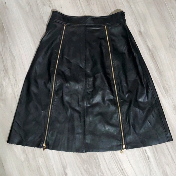 Golbary Women's skirt size 36 us 6 PU Vegan leather - Picture 1 of 8